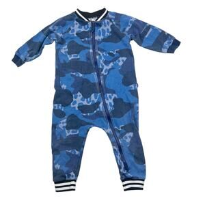 Bonds Blue Camo Zip Romper